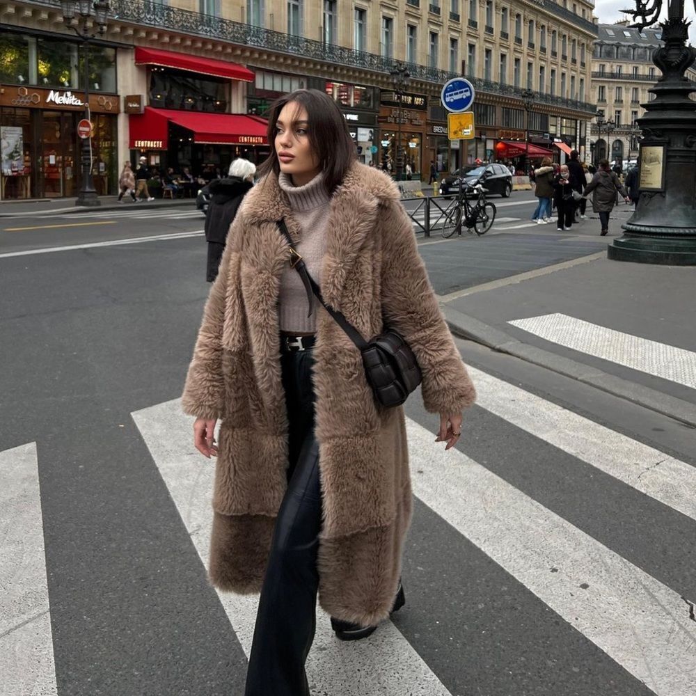 Mango Iconic Faux Fur Coat New - Picture 6 of 11